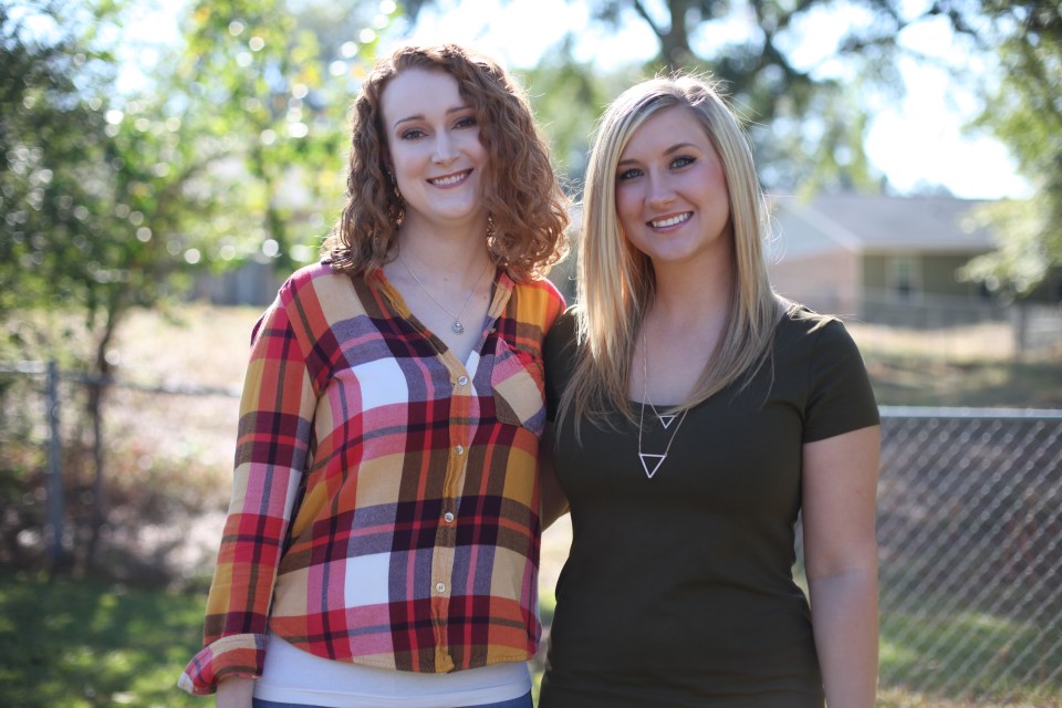  Devan, pictured with her best friend Megan Seaman, who also suffers the same condition