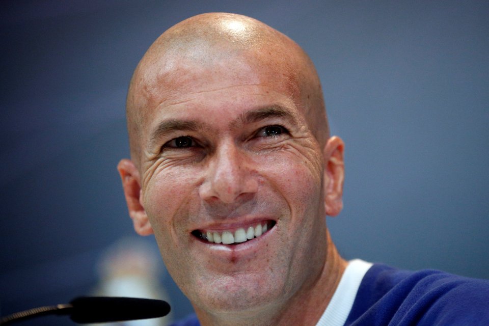  Zinedine Zidane's Real Madrid are favourites for the title