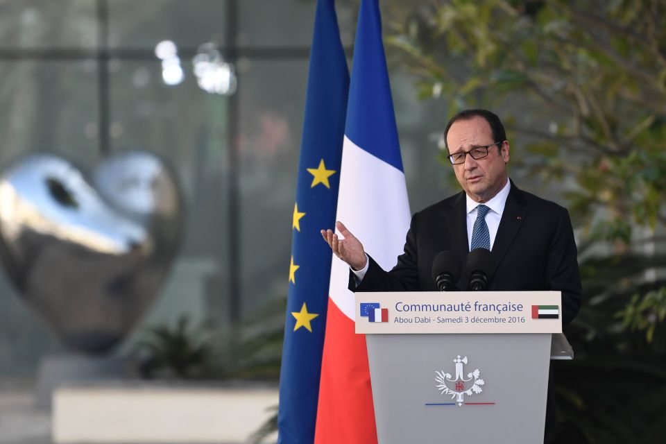  Hopeless Remoaner . . . Francois Hollande won't stand for election next year