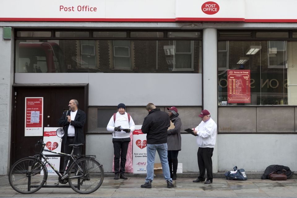  Post Office workers on the picket line ahead of  more planned action for the week before Christmas