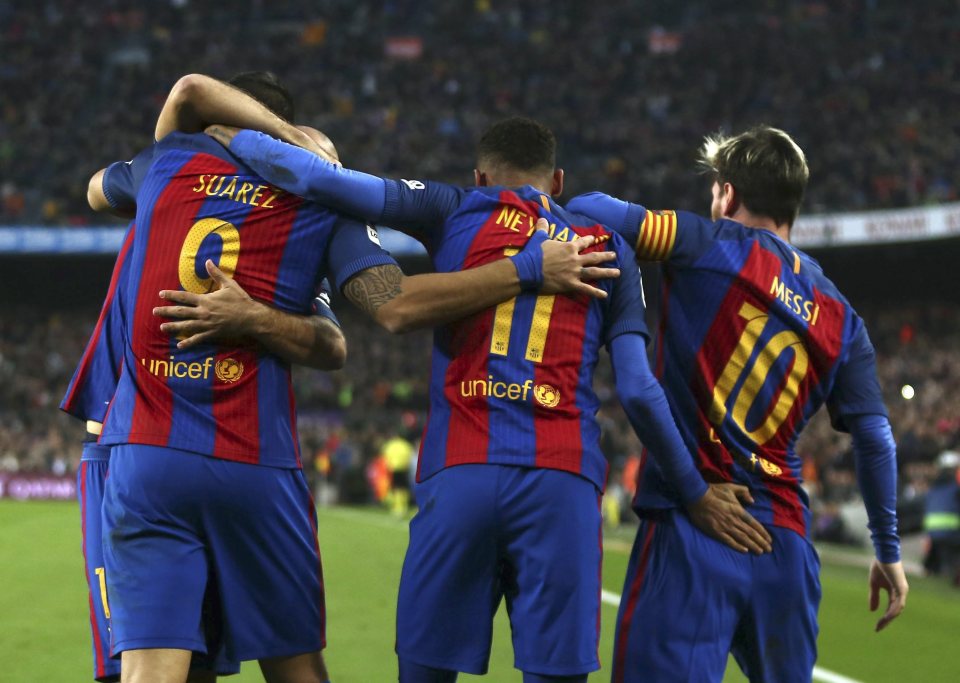  Neymar gave his view on the clinical trio spearheading Barca's attack