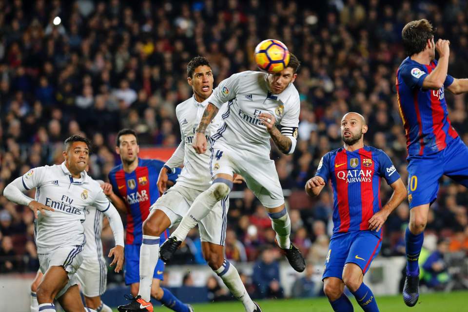  His header rescued a point at the Nou Camp