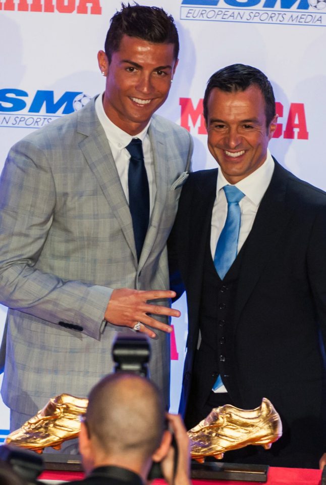  Ronaldo and his super agent Jorge Mendes