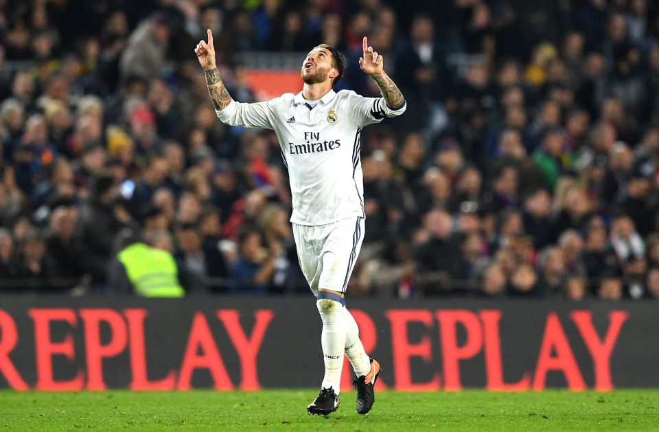  Sergio Ramos' goal in El Clasico ensured Los Blancos remain unbeaten this season