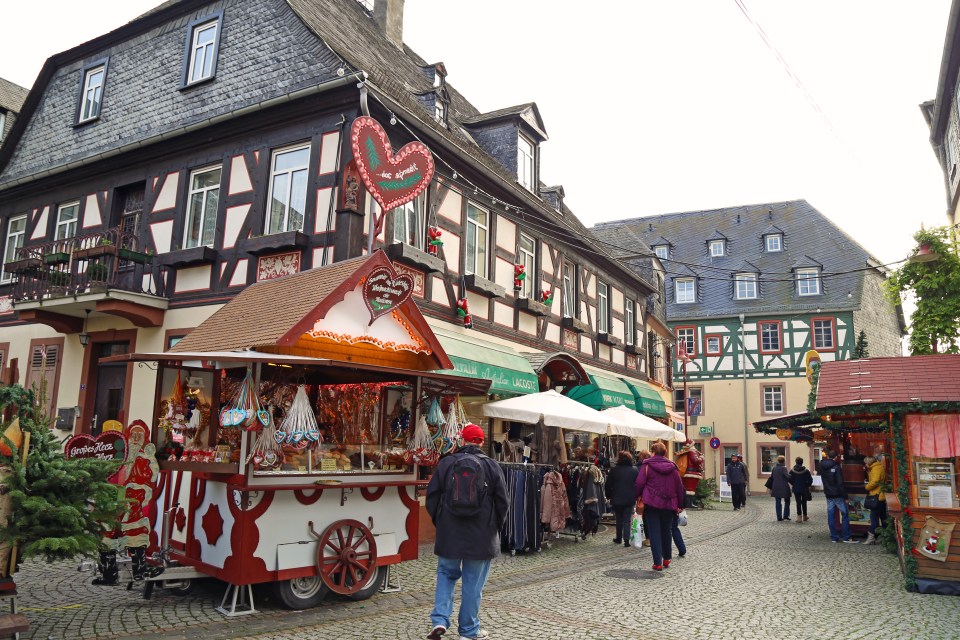  The Muslims were allegedly uprooted from their stall at a Christmas market in Rudesheim on the Rhine in Germany