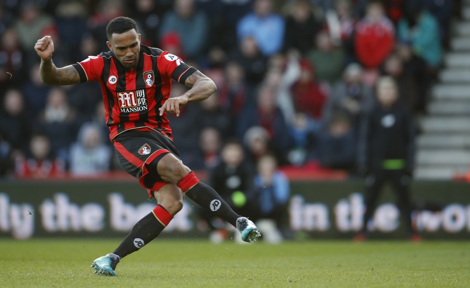  Callum Wilson gave Bournemouth some hope as he netted from the penalty spot after James Milner had fouled sub Ryan Fraser