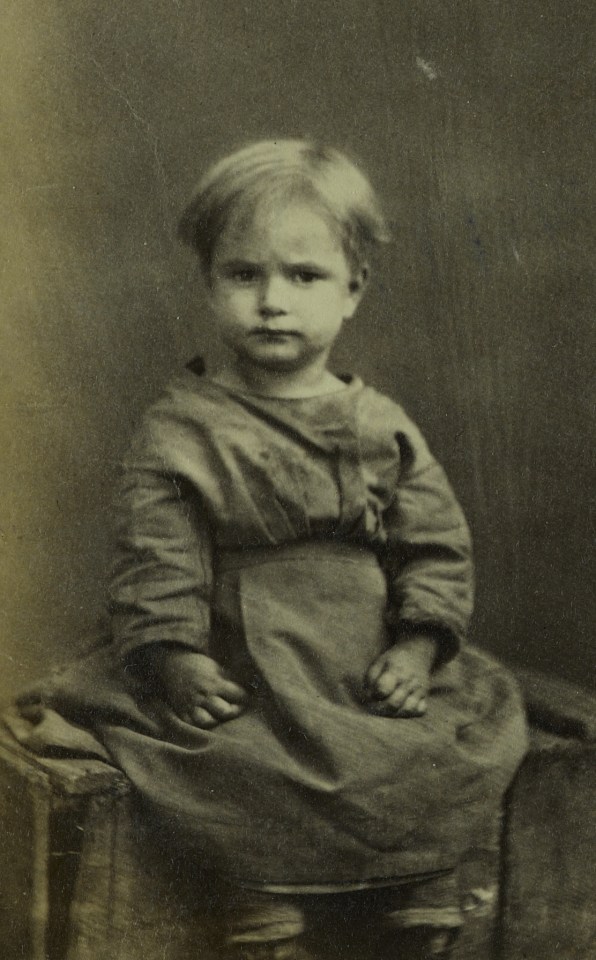  Henry Lyford, pictured at three years old, was born in 1874 and abandoned at the children's charity along with his sister while his mum went looking for work