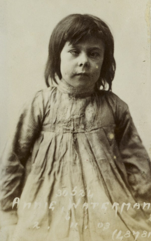  Annie D Waterman, six, was admitted in 1903