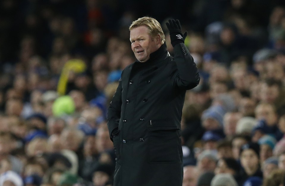  Everton manager Ronald Koeman