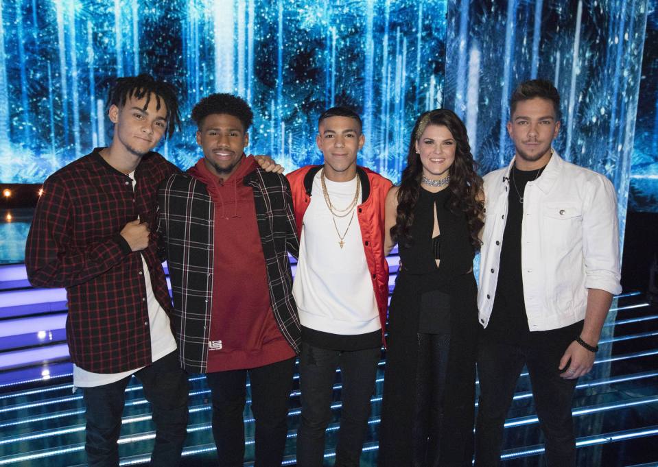  Who will win? (From left to right) 5 after Midnight, Saara Alto and Matt Terry go head to head for the final time