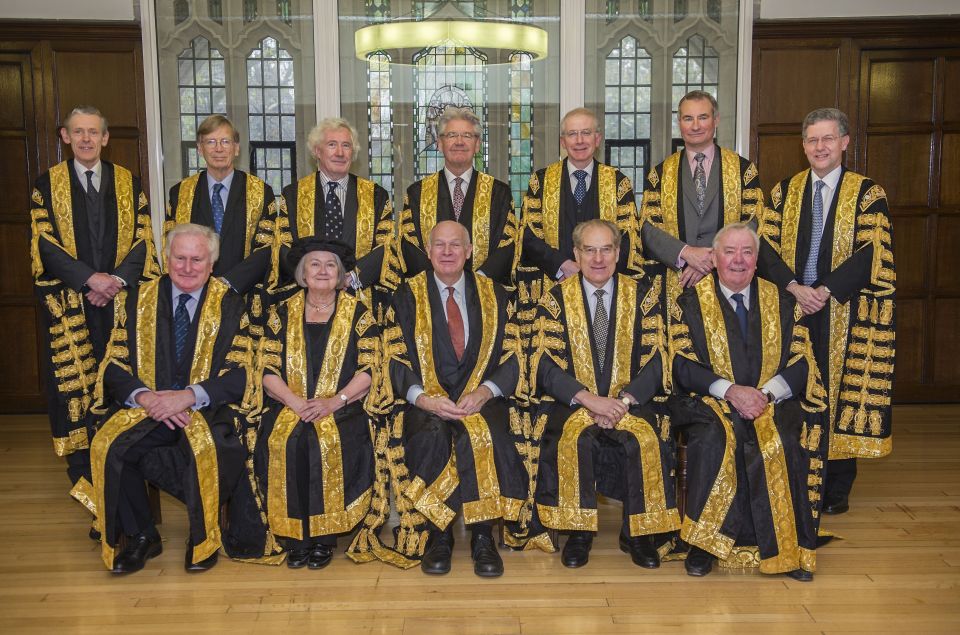  The 11 judges who will decide how Britain starts the process of Brexit, pictured with now retired Lord Toulson (back left)