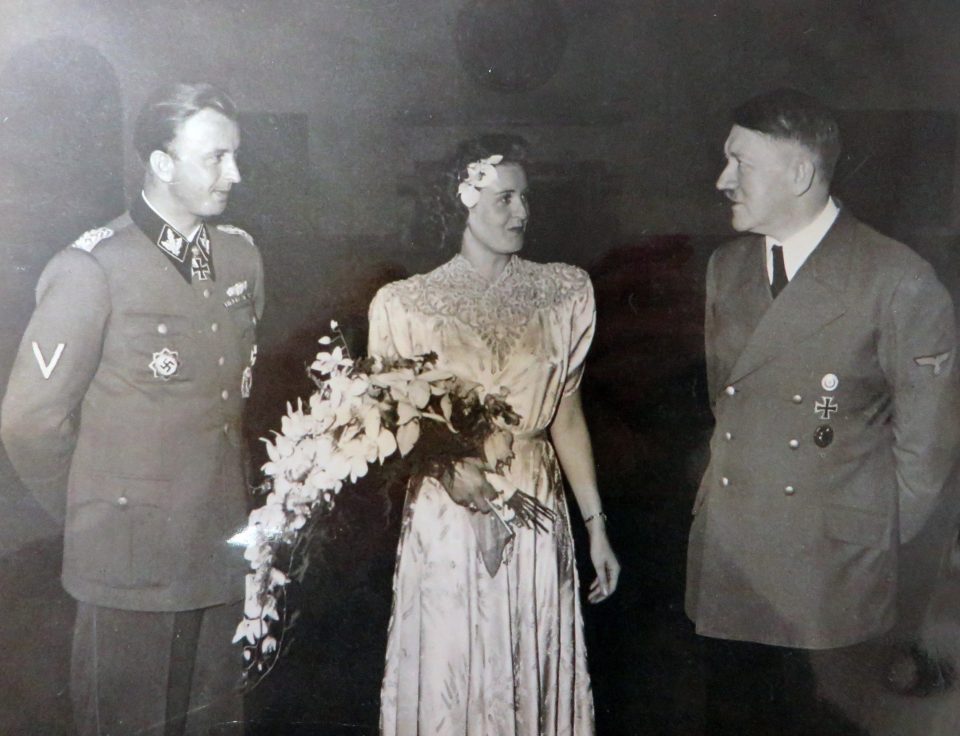  Hitler (right) with Eva Braun's sister Gretl and her new husband Hermann Fegelein