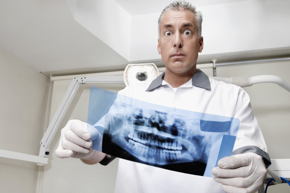  Dentists can face some horrific sights in their patients' mouth