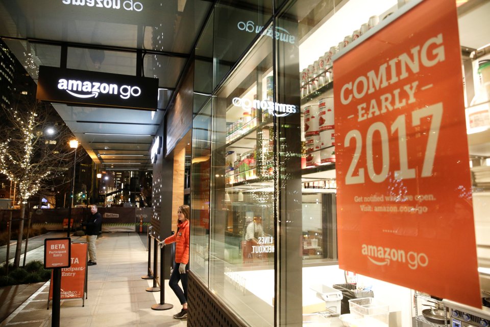  A photo of Amazon Go, the website's first physical shop