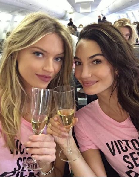  Travelling in style to Paris with fellow Angel Lily Aldridge