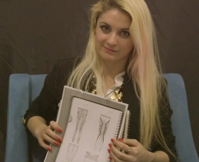  Aspiring designer Leila took her fashion sketch books with her