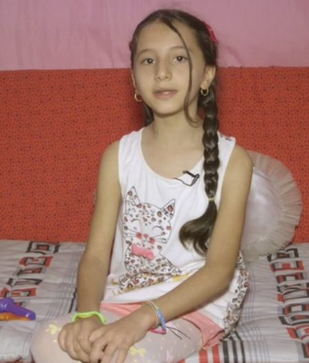  Noor, 10, had to leave her home in Homs after it was destroyed by an explosion