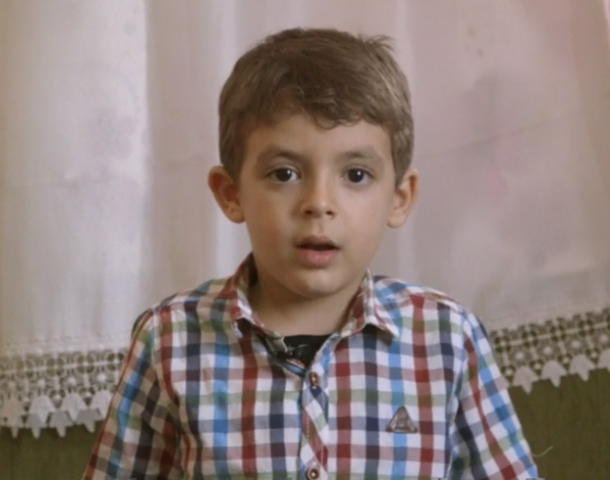  Nizar, five, left his home in Syria with his family two years ago