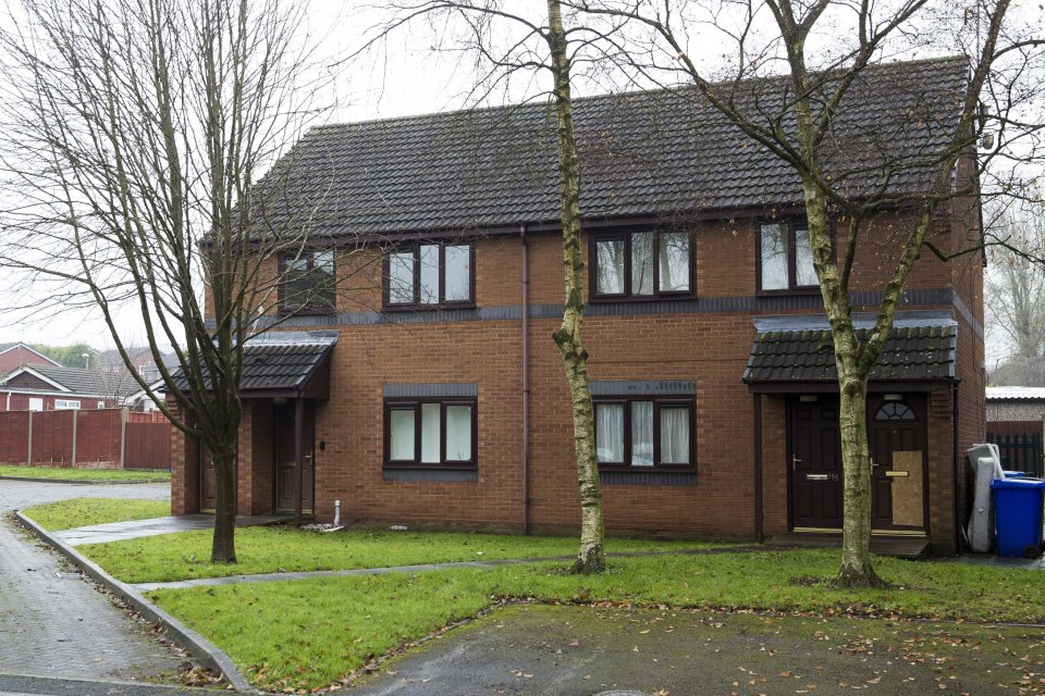  The home, pictured left, where Cotterill raped Georgina