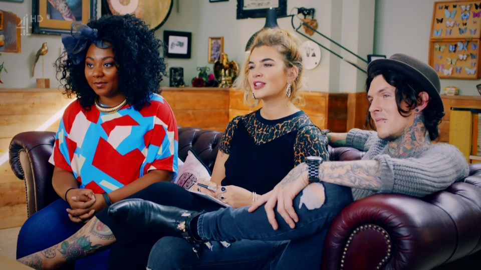  Paisley works as the Tattoo Fixers receptionist, alongside tattooists Alice and Sketch