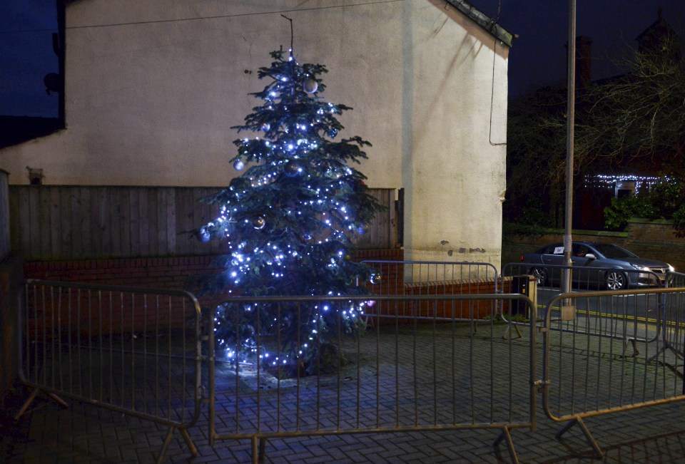  For the people of Tyldesley this lonely Christmas tree simply isn't good enough