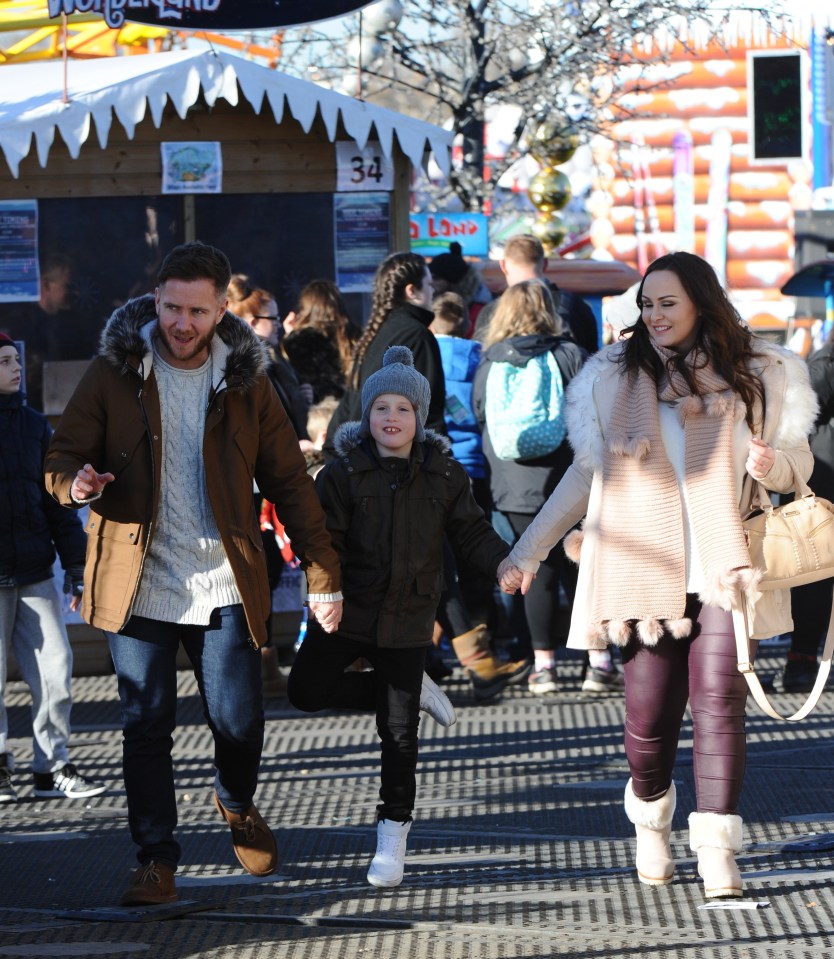  Chanelle Hayes looked stunning as she headed to Winter Wonderland with her boyfriend and son, Blakely