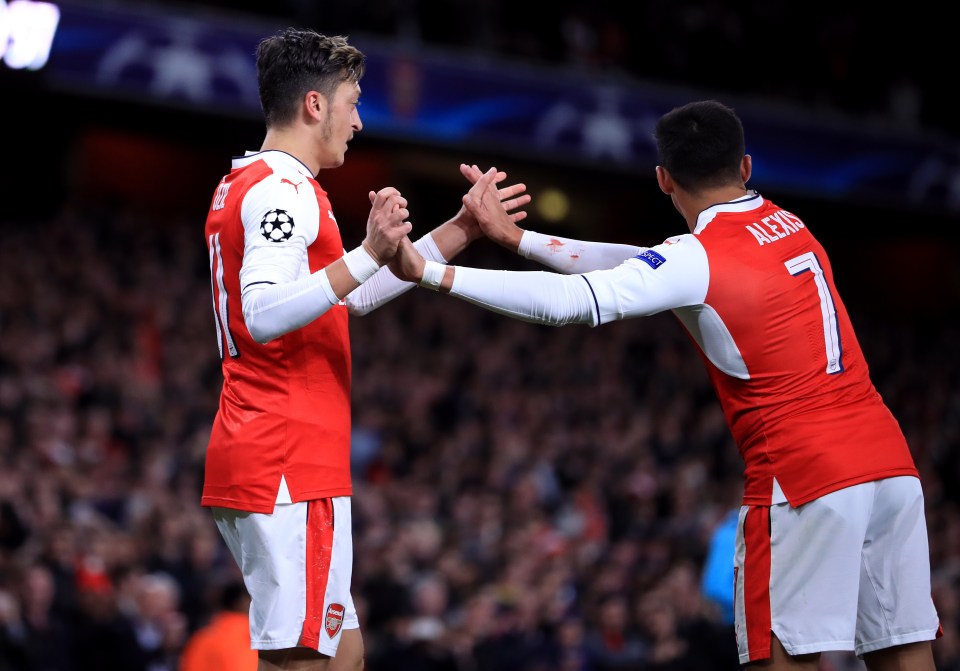  The agents of Mesut Ozil Alexis Sanchez have been working together to get a double-deal