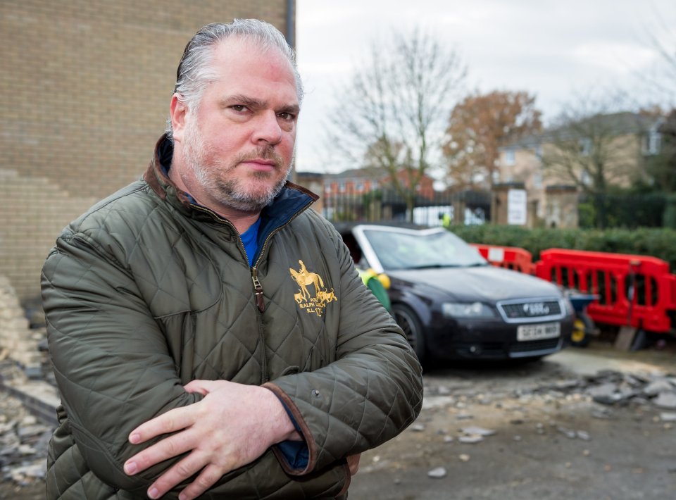  Mario Kyriacou was left reeling when the garage at his Colchester flat toppled down on his car