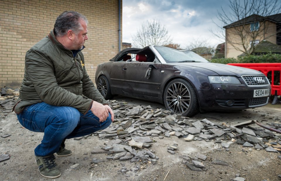  After a neighbour knocked on Mr Kyriacou's door at 4pm he was told of the garage's destruction