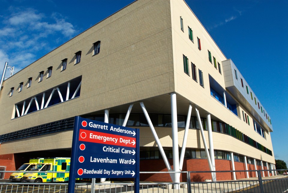 A man was found with knife wounds outside of Ipswich Hospital 