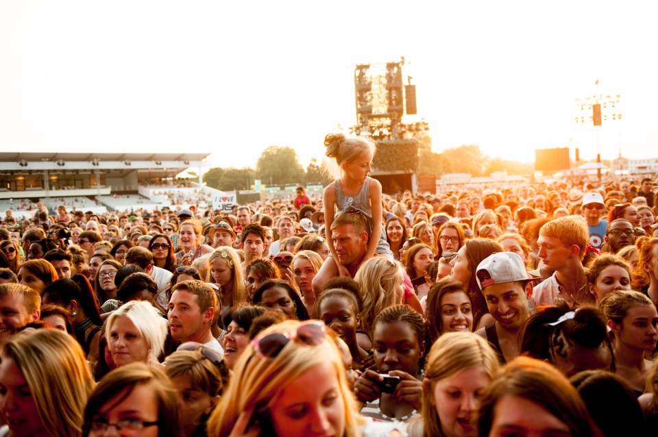  The crowd enjoy the music at British Summer Time Hyde Park, back in 2013