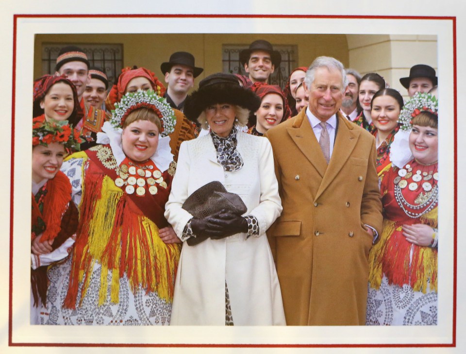  Charles and Camilla's royal Christmas card will this year showcase their March Balkans tour, when they met Croatian artists dressed in the country's traditional costume