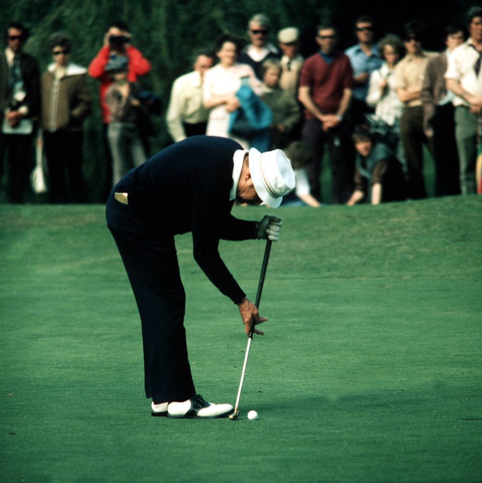 Legendary US golfer Sam Snead tried the technique in 1960, but it was later banned