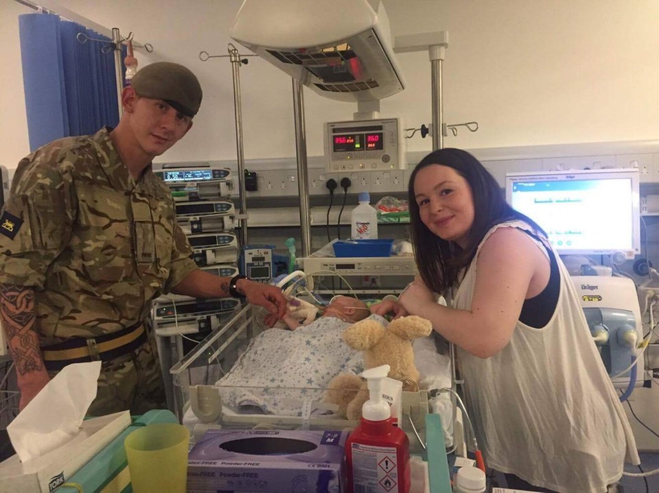  Private Jake Farr saved the life of a five-week-old baby