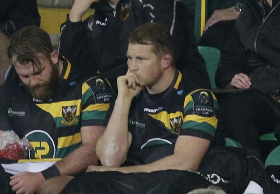 Hartley watches from the stands after being sent off against Leinster