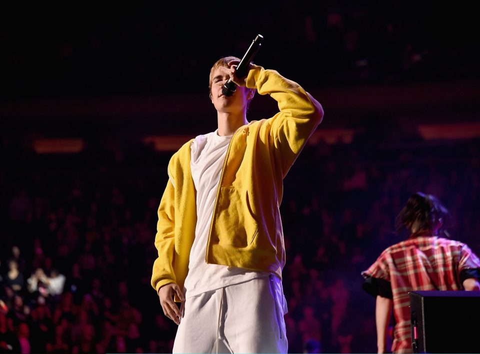  The young singer paired the hoodie with a white tee and trousers