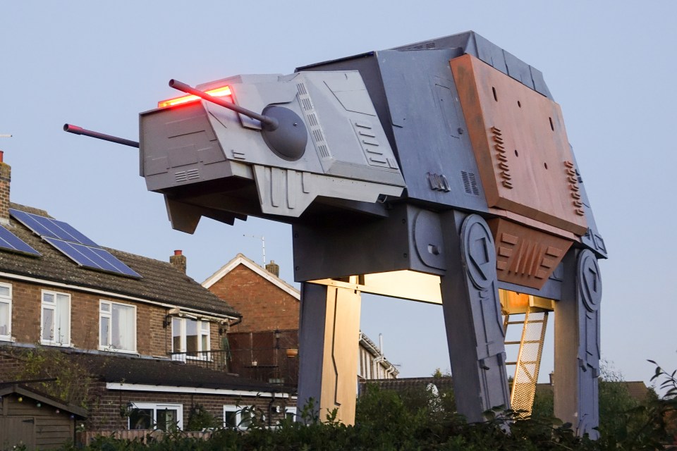  This is Colin's last project: a replica of the AT-AT walker from Star Wars