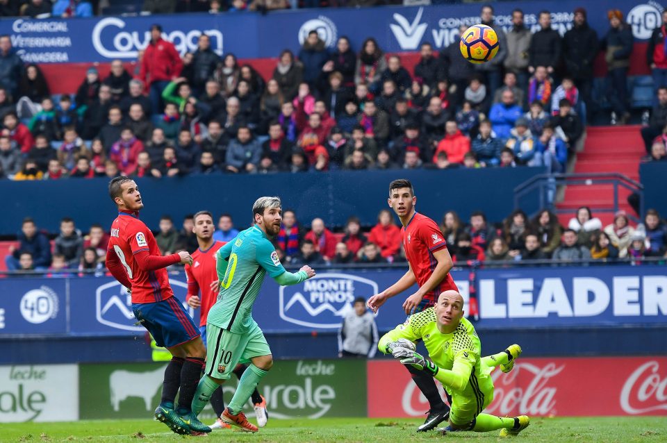  Lionel Messi has netted 22 goals this term for Barcelona