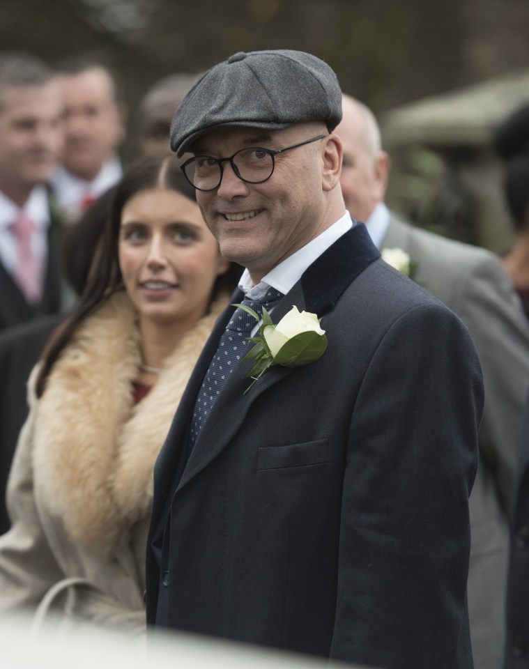  Tasty ... MasterChef judge Greg Wallace and his new wife Anne-Marie Sterpini were in attendance