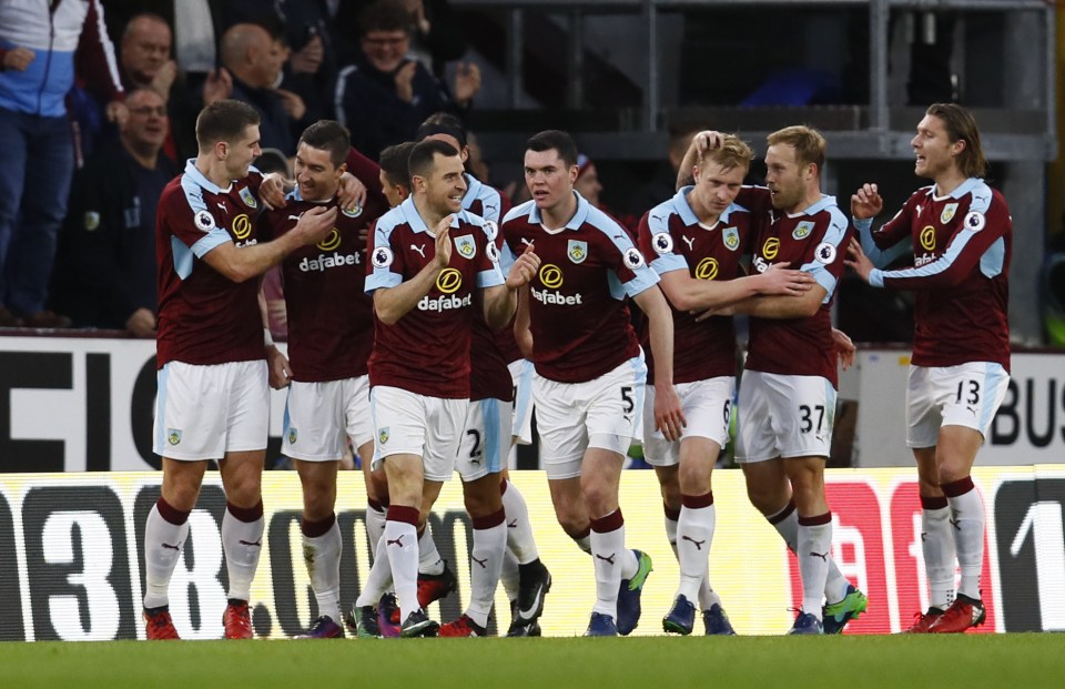  Burnley were celebrating again just three minutes later after Stephen Ward netted