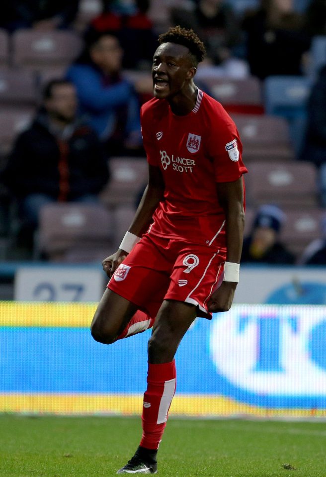  Tammy Abraham netted for Bristol City to take his Champ tally to ten