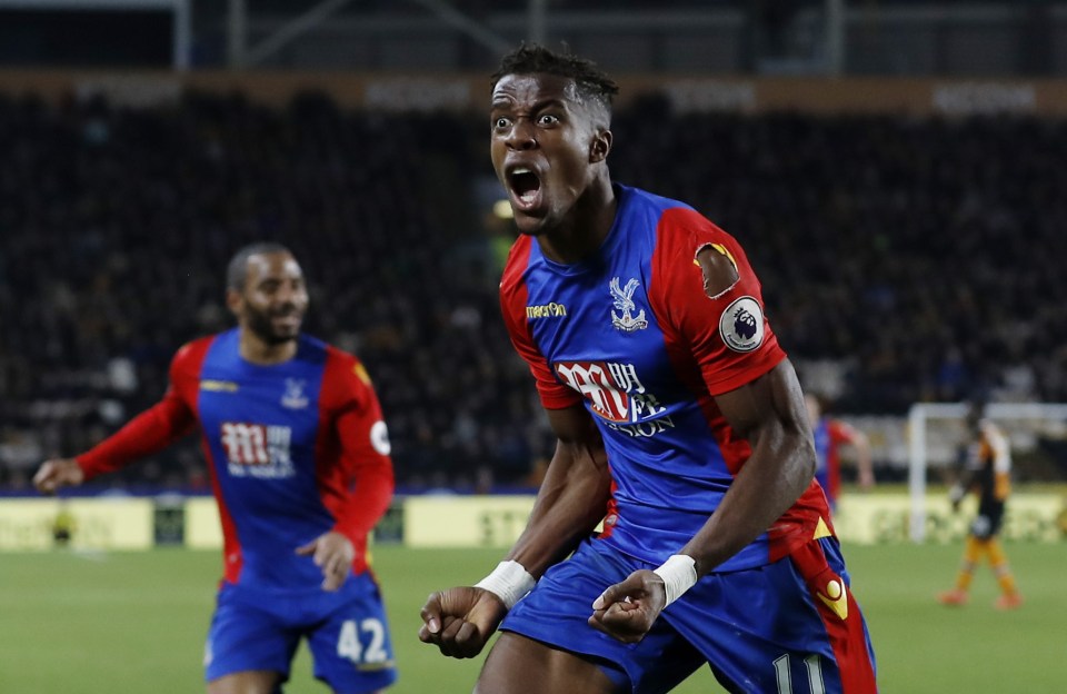  Wilfried Zaha then fired Palace in front with a stunning strike