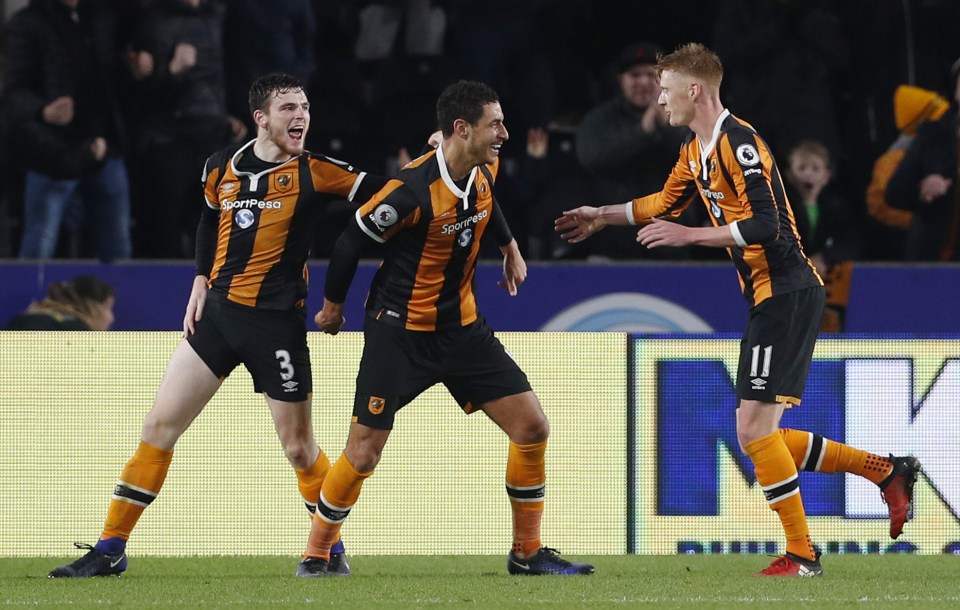  Jake Livermore fired Hull City 3-2 ahead