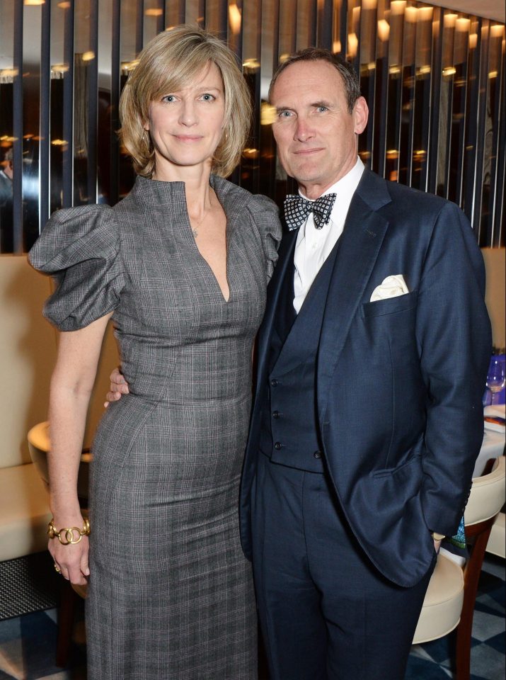  AA Gill, who died last week, with partner Nicola Formby at a dinner last year