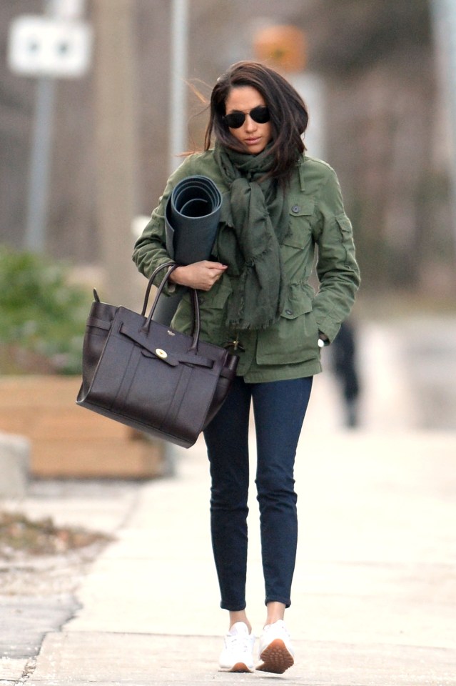 Meghan Markle heads to afternoon yoga in Toronto, Canada.