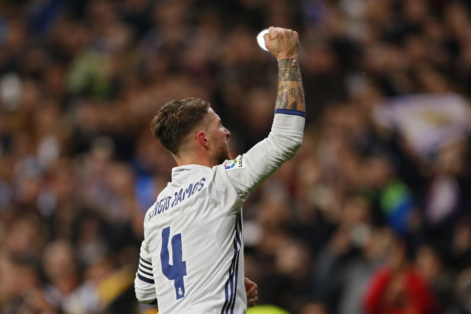  Sergio Ramos scored yet another late header