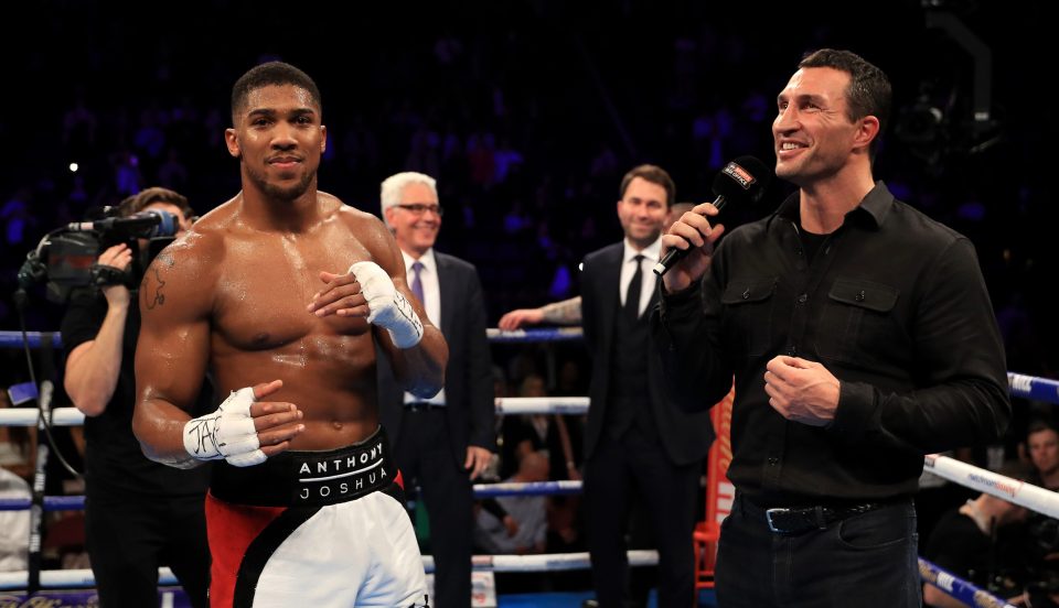  Anthony Joshua vs Wladimir Klitschko is a done deal