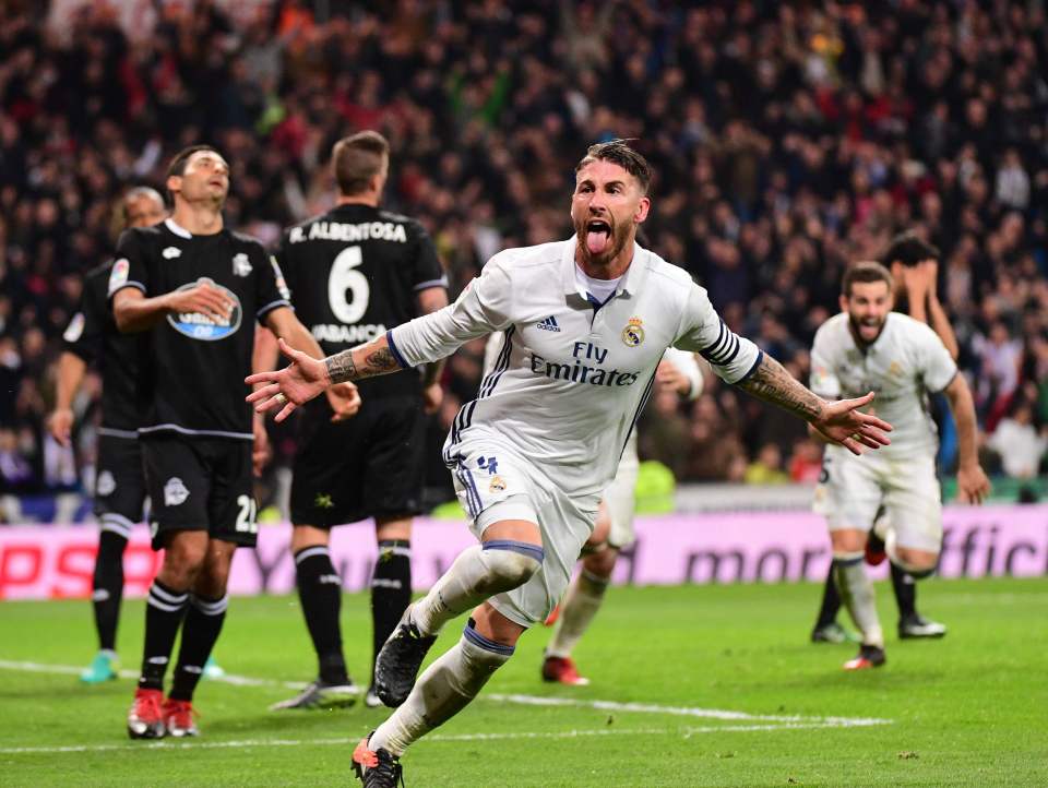  Sergio Ramos' injury time header handed Real Madrid victory