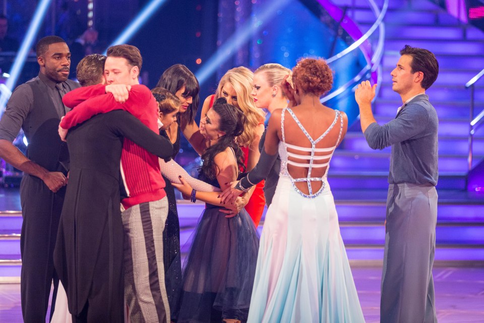  Claudia was comforted by her Strictly co-stars after the result