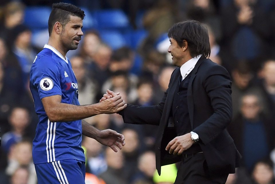  Diego Costa's bullish, confrontational side has been calmed somewhat by Antonio Conte